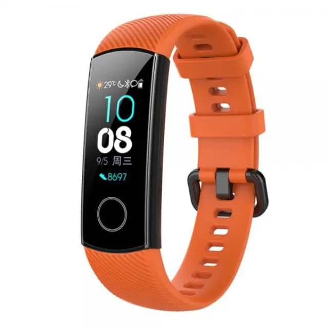Λουράκι Σιλικόνης για Huawei Honor Band 4/ 5 (95.6mm +124.8mm) Πορτοκαλί OEM