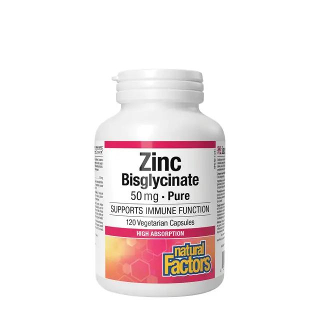 Natural Factors Zinc Bisglycinate 50 mg