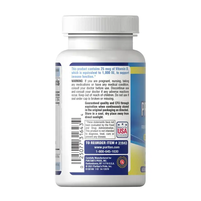 Puritan's Pride Probiotic 10 3