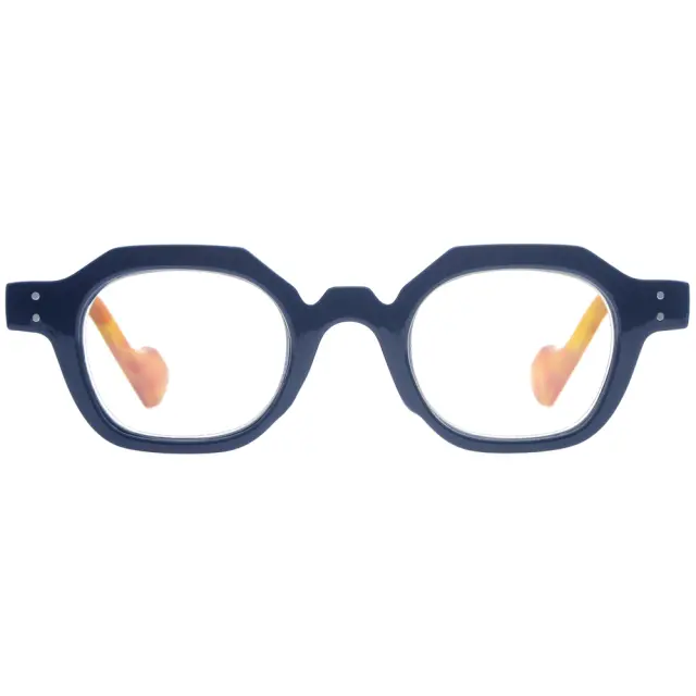 Frog Optical Γυαλιά Πρεσβυωπίας F359 Blue Light Blocking σε Χρώμα Σκούρο Μπλε με Πορτοκαλί Βραχίονες +1.50