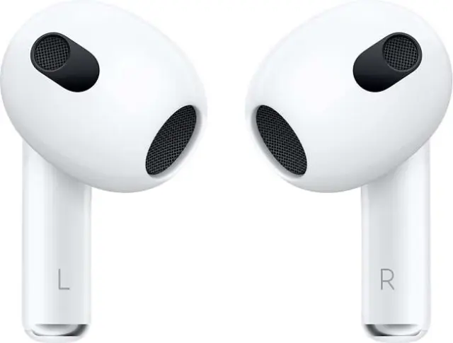 Ακουστικά τύπου AirPods 3rd generation με MagSafe θήκη φόρτισης Earbud Bluetooth Handsfree Ακουστικά Λευκά MME73AM 2