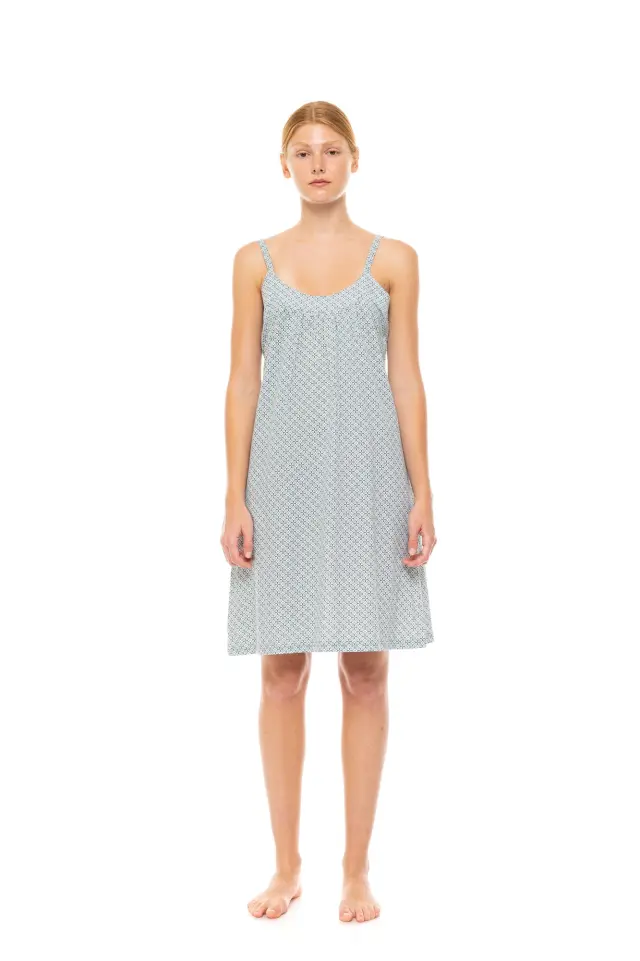 S1475 - Type - NIGHTGOWN FOREST GREEN GEO - M 2