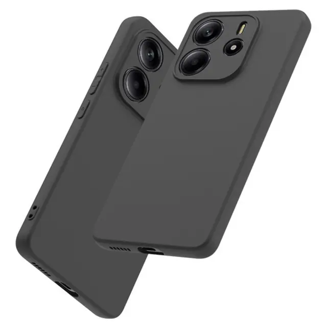 Matte TPU Θήκη για Xiaomi Redmi Note 14 4G- Black OEM 2