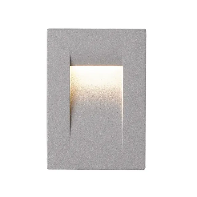 Irvi Φωτιστικό Led τοίχου χωνευτό 7.5x10.7cm 5.2W 3000K 84lm IP65 γκρι Γκρί