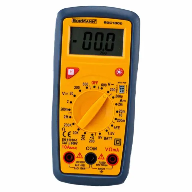 BORMANN BDC1000 - BORMANN BDC1000 Πολύμετρο Ψηφιακό Ac/Dc 200V (028420)