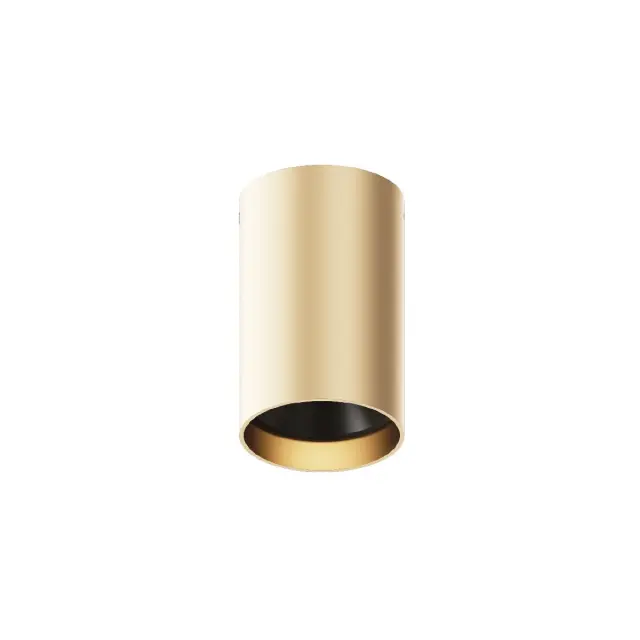 Kumu Φωτιστικό οροφής LED 15W 3000K ø8x13cm IP65 χρυσό+μαύρο Μαύρο/Χρυσό Χρυσό