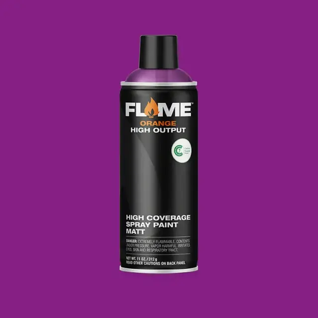 Flame Orange Spray Paint 400ml FO-404 Traffic Purple