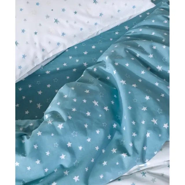 Σετ Παιδικά Σεντόνια Μονά 3 Τεμαχίων Kentia Timothy White-Blue-Green-Yellow 160x245 3