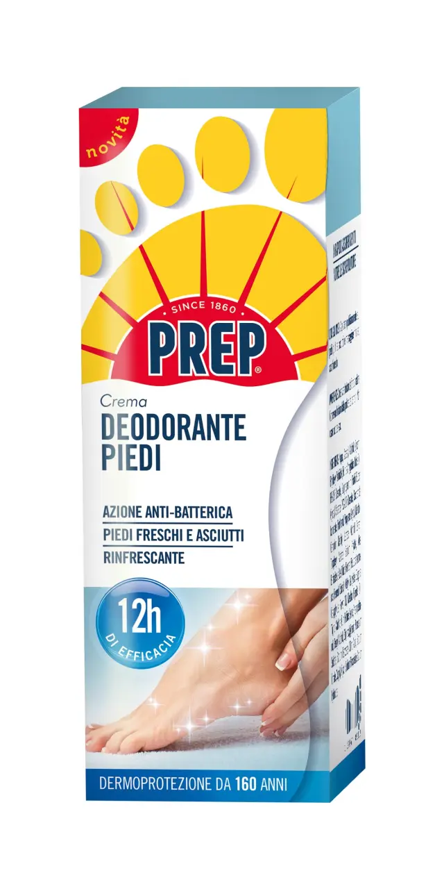Prep Crema Deodorante Piedi Con Antibatterico 48h 75ml
