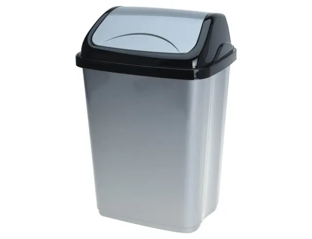 Κάδος Απορριμμάτων με Χωρητικότητα 5lt - Γκρι/Μαύρο 027000030