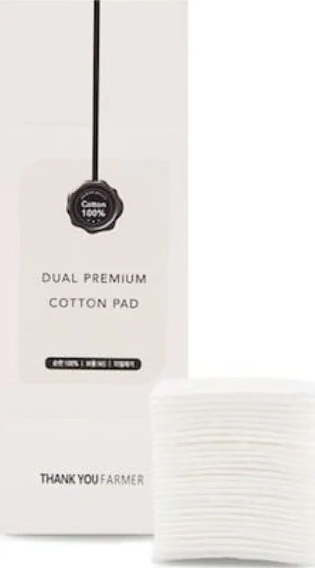 Thank you Farmer Dual Premium Cotton Pads Βαμβάκι Ντεμακιγιάζ Διπλής Όψης, 80τεμ