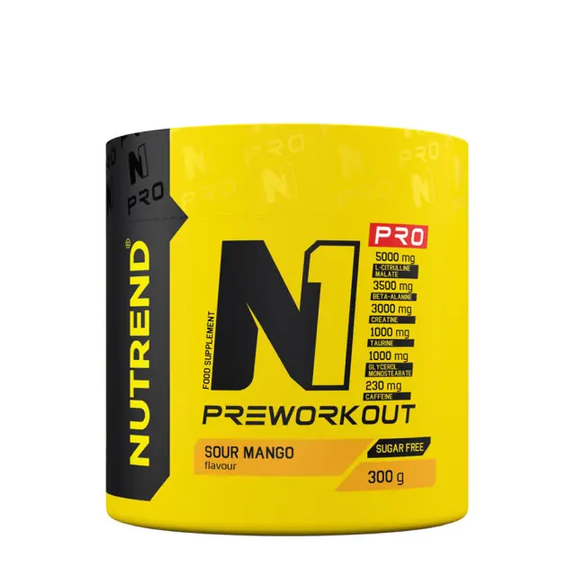 Nutrend N1 Pro Preworkout Sour Mango, 300 g