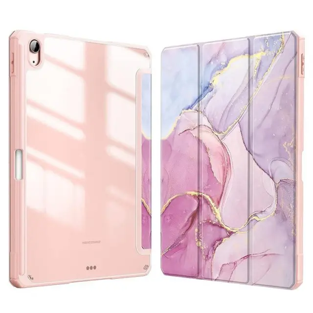 Flip Cover Θήκη για Xiaomi Pad 6/ 6 Pro με Pen Slot-Pink Marble OEM