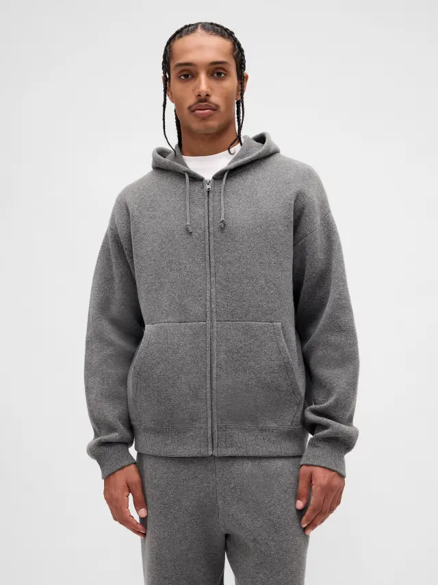 Heavyweight CashSoft Zip Πουλόβερ Ζακέτα Φούτερ CHARCOAL HEATHER