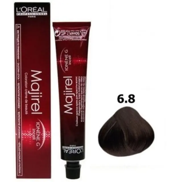 L’Oréal Profeffessionel Majirel Βαφή Μαλλιών 50ml 6,8-Ξανθό Σκούρο Μόκα