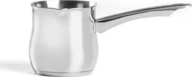 Cook-Shop Μπρίκι από Ανοξείδωτο Ατσάλι σε Ασημί Χρώμα 500ml