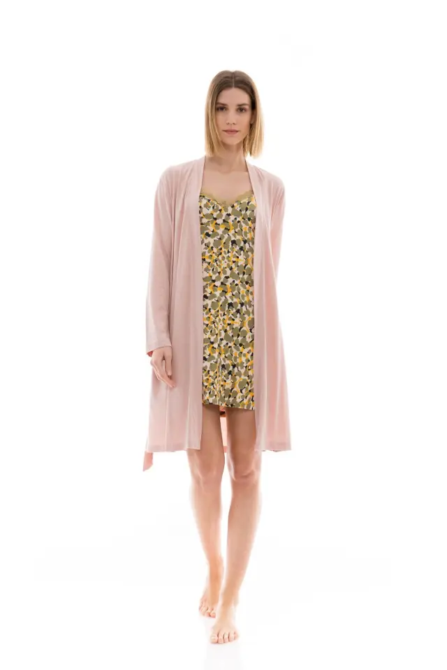 W1356 - Type - NIGHTGOWN SET 2PCS NATURE
