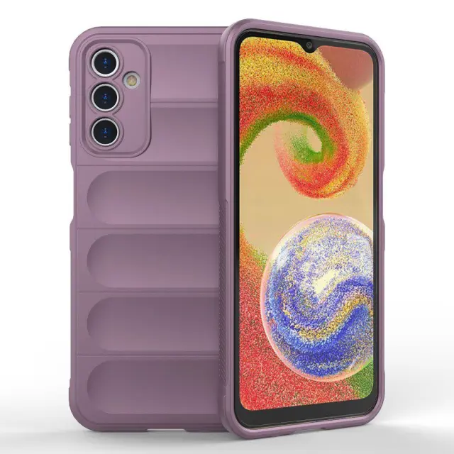 Θήκη Σιλικόνης Rugged Anti Scratch για Samsung Galaxy A14 5G/ 4G Light Purple OEM