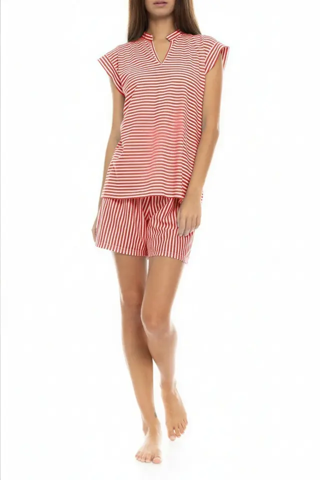 S1423 - Red - PYJAMA SHORTS RAINBOW 2
