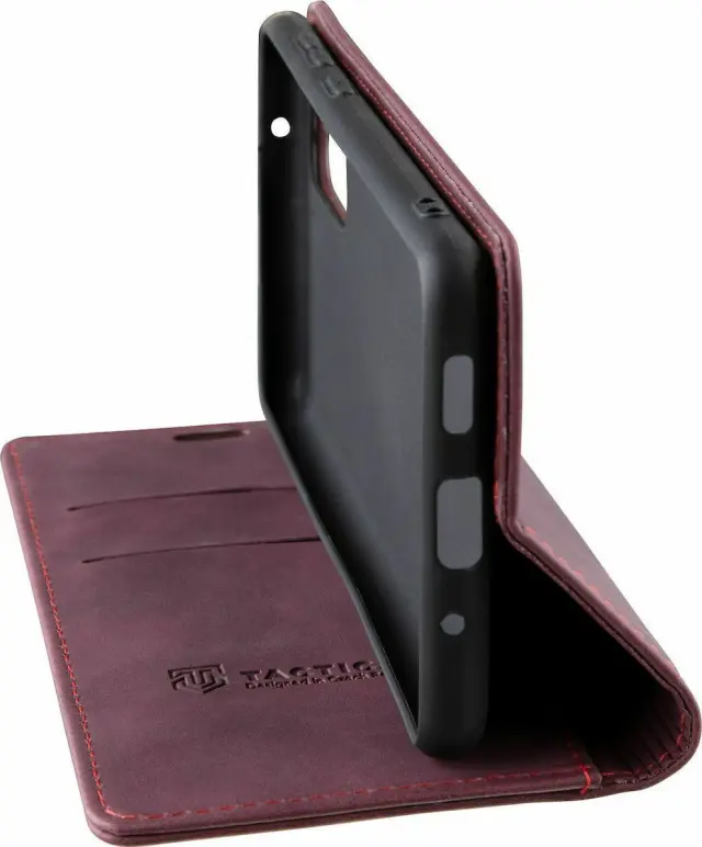 Tactical® Xproof Book Case Θήκη Βιβλίο Πορτοφόλι Mε Δυνατότητα Stand Για iPhone 13 Pro - Red Beret
