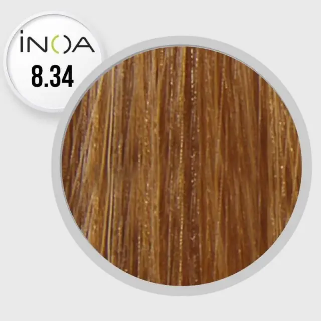 Loreal Inoa Βαφή 8,34 Ξανθό Ανοιχτό Ντορέ Χάλκινο 60ml 2