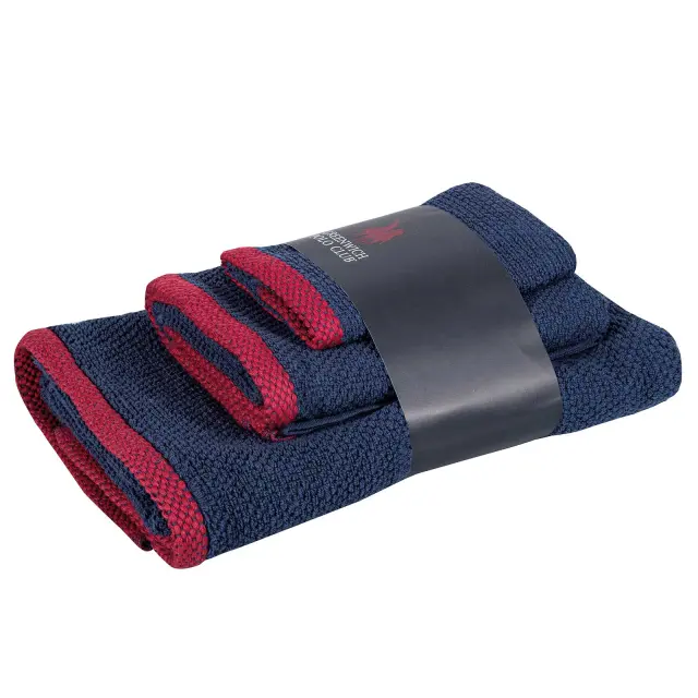 Greenwich Polo Club Σετ Πετσετες 3 Τεμαχιων Cozy 4103 Blue Blue 2