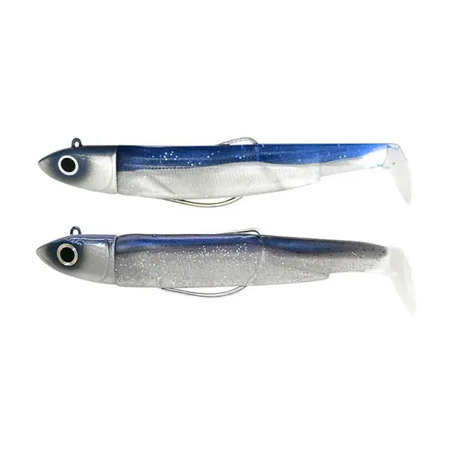Σιλικονούχο Fiiish Black Minnow Νο2 Combo BM3011 Double Combo Off Shore - 10gr Blue + Electric Blue