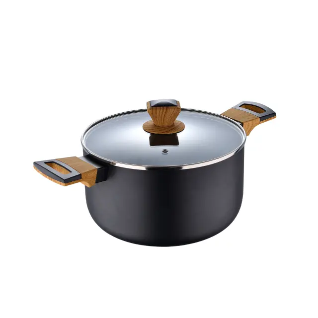 Bergner Earth Κατσαρόλα από Χυτό Αλουμίνιο 24×13,5cm