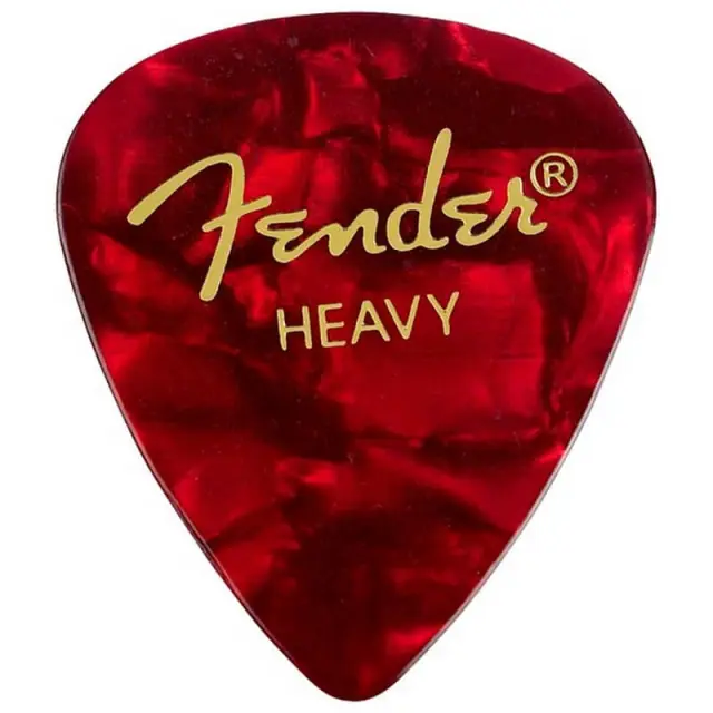 Fender Red Moto Heavy Πέννες (12 τεμάχια)