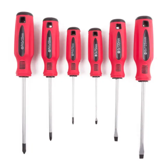 Screwdriver set 6 pieces rack profi