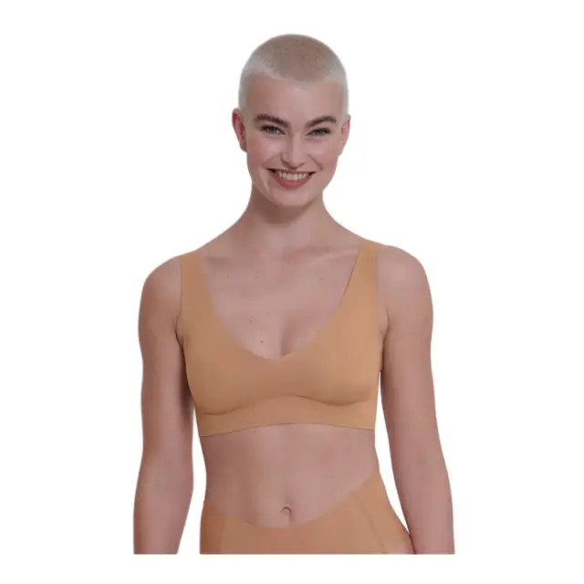 Sloggi Γυναικείο Μπουστάκι ZERO Feel 2.0 Bralette, Χρώμα Nostalgic Brown