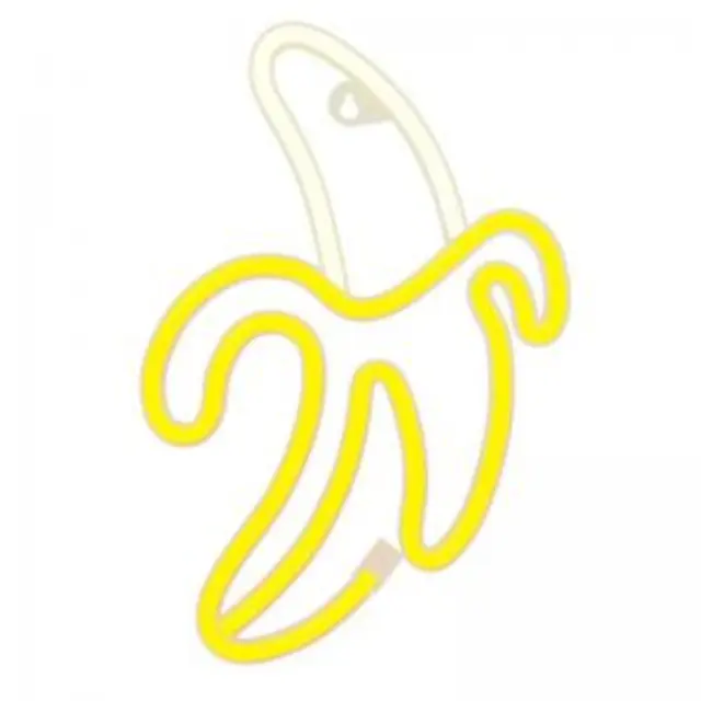 Neon LED Forever Light FLNE10 BANANA (USB/Μπαταρίας & On/Off) Κίτρινο N68167 2