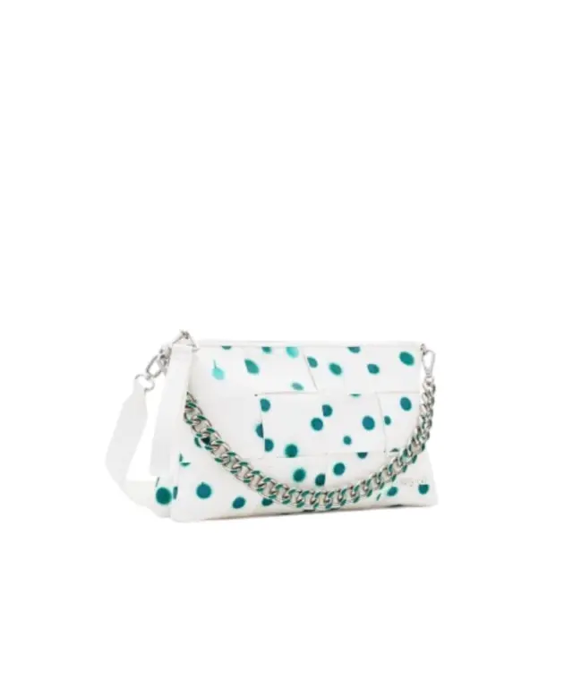 Desigual - Γυναικεία Τσάντα 'Ωμου New Splatter Dortmund 24SAXP10-1000 Λευκό 2