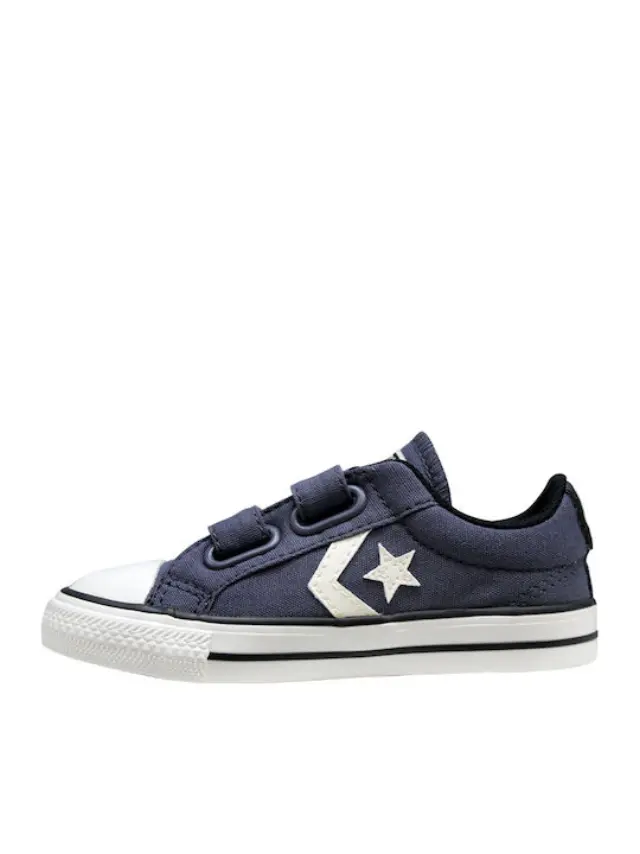 Converse Βρεφικά Sneakers Star Player 2V OX με Σκρατς για Αγόρι Navy Μπλε 756149C - 21.5 2