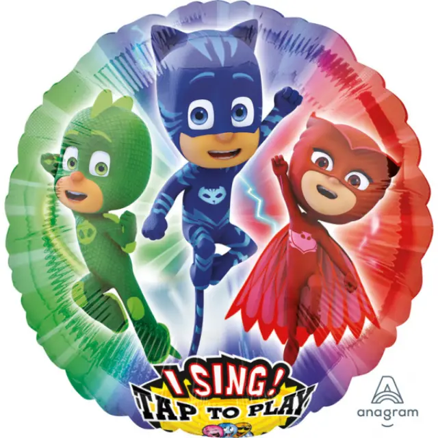 28 Στρογγυλό Sing a tune Balloon PJ MASKS Διάμετρος 71εκ