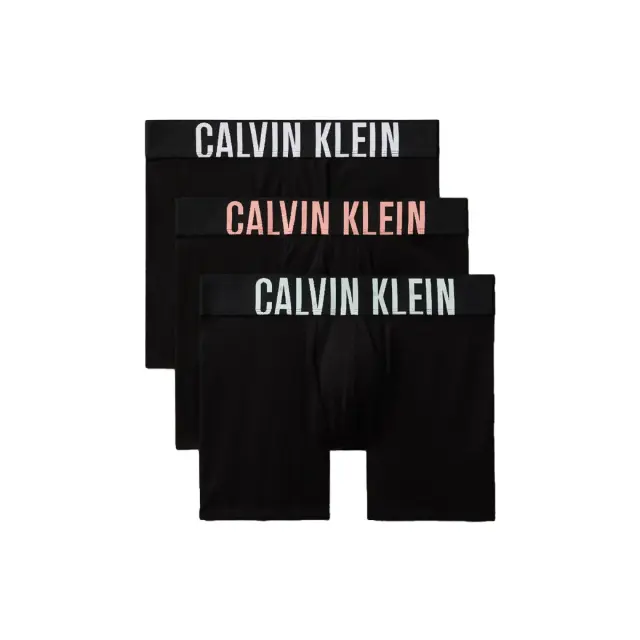 Calvin Klein Ανδρικό Boxer Intense Power - Τριπλό Πακέτο, Χρώμα B Pp Punch-White-Moonl Jade Lgs