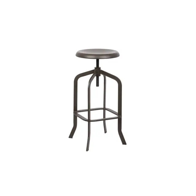 Σκαμπώ Bar ANDY Μέταλλο Μαύρο 36x36 H.66/81cm