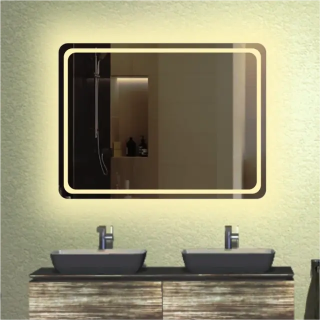 Stewehome Καθρέπτης Μπάνιου LED 100x75 cm 3