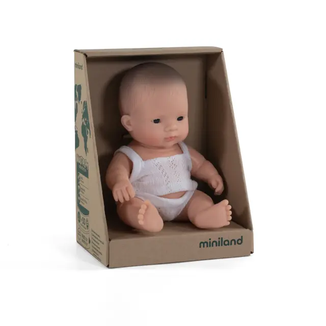 MINILAND DOLLS MINILAND ΜΩΡΟ ΚΟΥΚΛΑ ΑΣΙΑΤΗΣ 21 CM ΜΕ ΕΣΩΡΟΥΧΑ 2