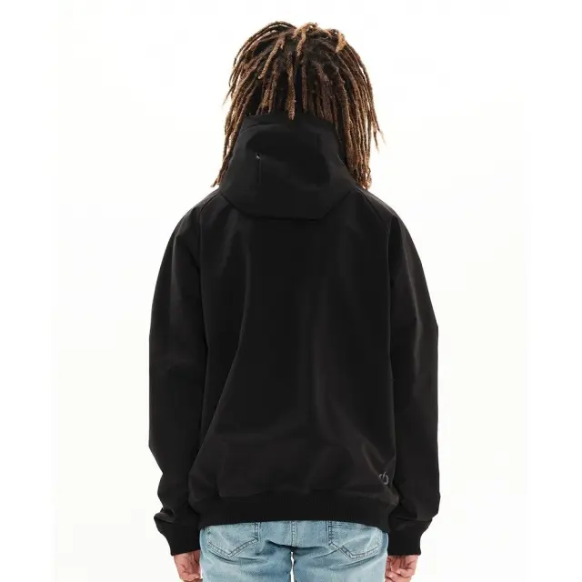 Emerson Ribbed Jacket with Hood (222.EM10.21-Black) - Μαύρο 2