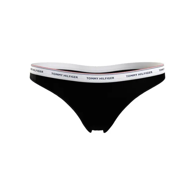 Tommy Hilfiger Γυναικείο String Small Logo Thong - Τριπλό Πακέτο, Χρώμα Rouge-Oat Milk-Black - L 2