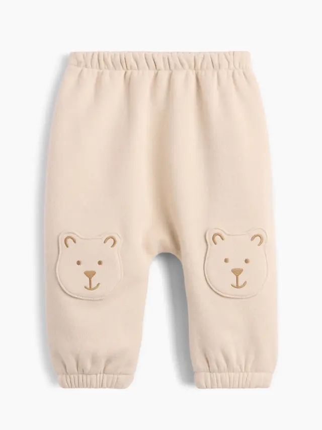 Βρεφικό Παντελόνι Φόρμας VintageSoft με Brannan Bear Μπάλωμα στο Γόνατο Bedrock