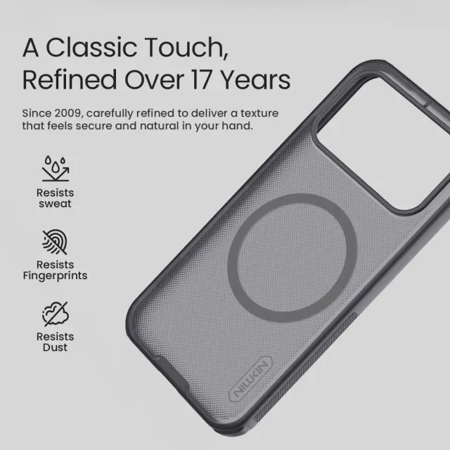 Nillkin Super Frosted PRO Magnetic Back Cover for Poco F9 Pro Black 3