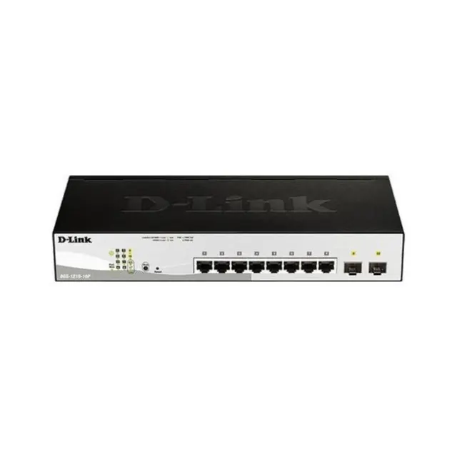 D-Link DGS-1210-10P/E v1 Managed L2 PoE Switch με 8 Θύρες Gigabit (1Gbps) Ethernet και 2 SFP Θύρες