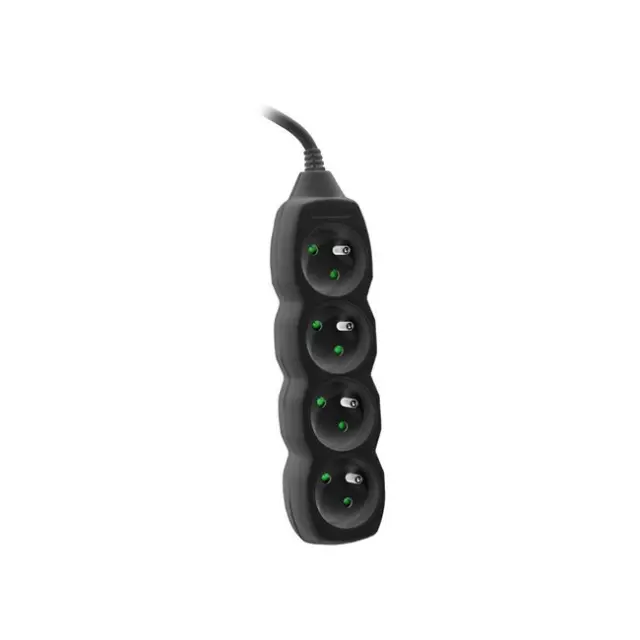 Tracer Power Strip 4-socket 3m Black (TRALIS44615)