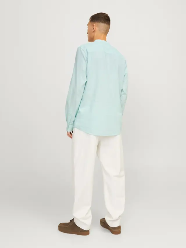 JJELINEN BLEND BAND SHIRT LS SN soothing sea 3