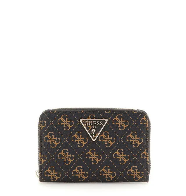 Πορτοφόλι GUESS Laurel Medium Logo 4G SWQE8500140 Καφέ