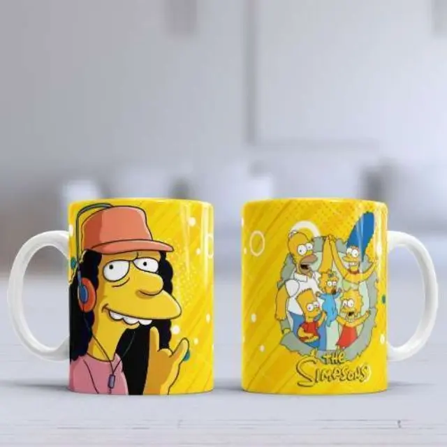 Kούπα κεραμική λευκη 330ml Simpsons - Otto Mann η κούπα είναι με συσκευασία δώρου