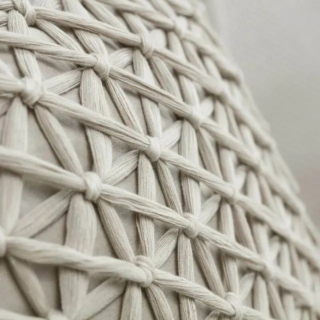 Μαξιλαροθήκη 43x43cm GOFIS HOME ROPY ΜΠΕΖ 197/ 05 2