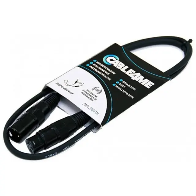 CABLE4ME DMX 3Pin cable for lighting 1m